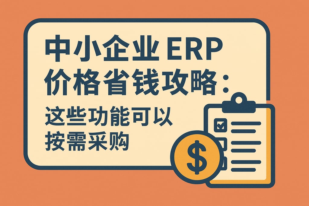 中小企业 ERP 价格省钱攻略：这些功能可以按需采购